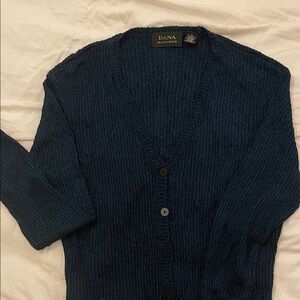 Dana Buchman Men's Deep Blue Cardigan